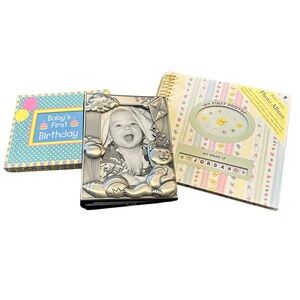 Baby's First Birthday Photo Album & Frame Bundle